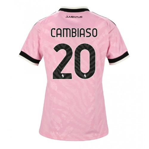 Stroje piłkarskie Juventus Andrea Cambiaso #20 Koszulka Wyjazdowej dla damskie 2026-27 Krótki Rękaw